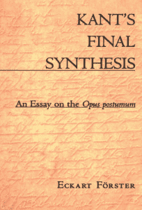Kant's Final Synthesis